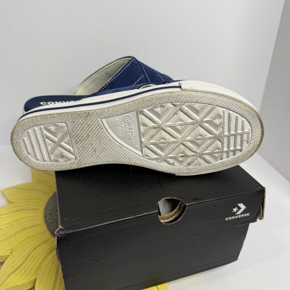 Converse One Star Blue White Leather Sandal Slides Womens Size 7 - Picture 5 of 7